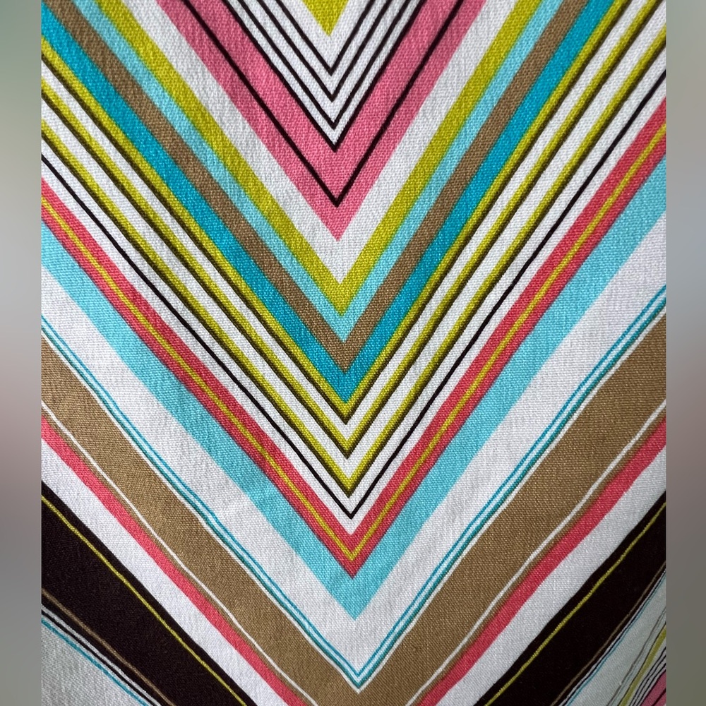 Trina Turk Colorful Stripe Linen Cotton Spandex Summer Vacation Pencil Skirt - Picture 2 of 11